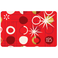 Walmart  $25 Red Ornaments Walmart Gift Card