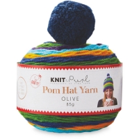Aldi  Olive Pom Hat Yarn