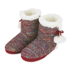Ladies Colourful Knitted Boots