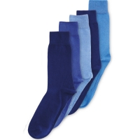 Aldi  Mens Blue 5 Pack Cotton-Rich Socks