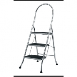 Abru 3 Step Chrome Stepstool £45.00