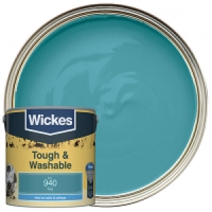 Wickes Teal - No. 940 Tough & Washable Matt Emulsion Paint - £16.00