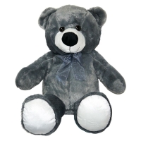 QDStores  40cm Sitting Bear Jack Grey Soft Toy