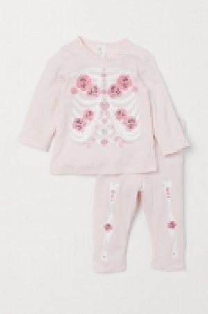 Glitter-print jersey set £5.00
