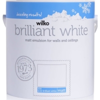Wilko  Wilko Pure Brilliant White Matt Emulsion Paint 2.5 L