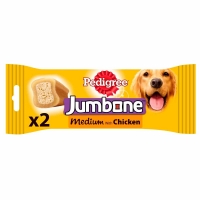 Wilko  Pedigree 2 pack Jumbone Medium with Chicken and Turkey Dog T