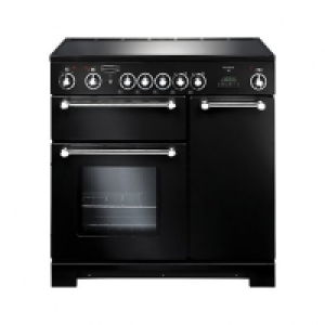 Rangemaster Kitchener 90cm Ceramic Range Cooker - Black with £1,649.00