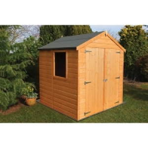 Shire 6 x 6 ft Apex Shiplap Double Door Timber Shed with Ope £367.00