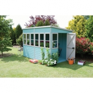 Shire 10 x 10 ft Large Timber Pent Potting Shed with Opening £1,155.00