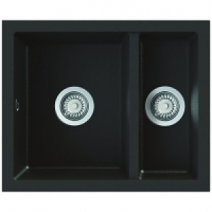 Onyx Undermount 1.5 Bowl Composite Kitchen Sink - Black £239.00