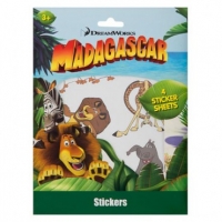 Poundland  Dreamworks Madagascar Sticker Sheets