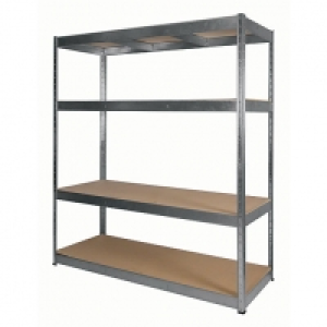 Rb Boss Galvanised Shelf Kit 4 Wood Shelves - 1800 x 1600 x  £119.99