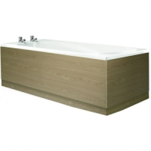 Wickes  Wickes Bath End Panel - Light Oak Effect 700mm