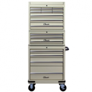 Hilka Classic 16 Drawer Mobile Combination Unit - Cream £528.00
