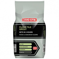 Wickes  Evo-stik Tile A Floor Fast Set Grout Charcoal 5kg