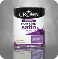 InExcess  Crown Paints Non Drip Quick Drying Satin Interior Paint - Be