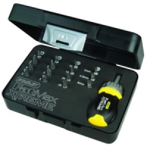 Stanley Fatmax XL Stubby Ratchet Screwdriver With 15 Bit Set