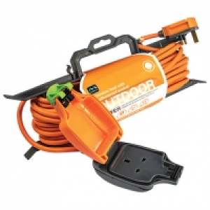 Masterplug Weatherproof Garden Tidy Extension Lead - 15m 10A &pound;10.00