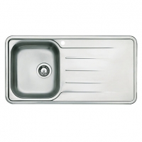 Wickes  Wickes Modo 1 Bowl Kitchen Sink & Drainer - Stainless Steel