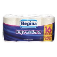 Wilko  Regina Impressions Toilet Tissue 16 Rolls 3 Ply