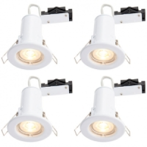 Wickes White LED Fire Rated Downlight - 4W - Pack of 4 &pound;26.80