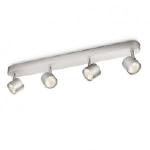 Philips Star LED Aluminium 4 Bar Spotlight - 4 x 3W