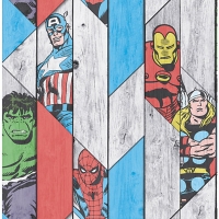 Wickes  Marvel Superheroes Wood Panel Effect Multicoloured Decorativ