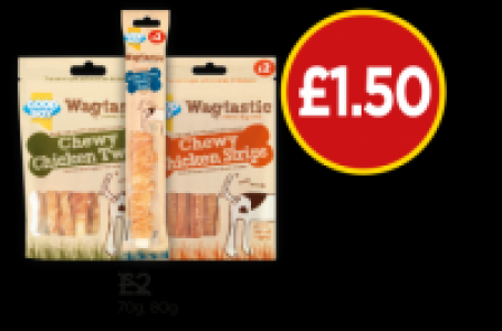 Budgens  Wagtastic Chicken Twist, Jumbo Chicken Twist, Chewy Chicken 