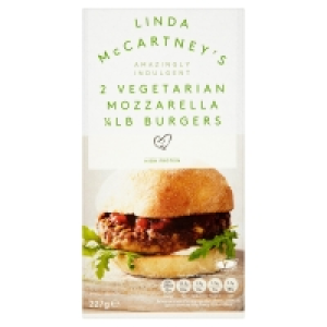 Iceland  Linda McCartneys 2 Vegetarian Mozzarella 1/4 LB Burgers 227