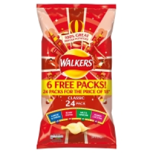 Walkers Classic Variety Crisps 24x25g £3.00