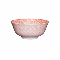 Partridges Kitchencraft KitchenCraft Pink Victorian Style Embossed Ceramic Bowl