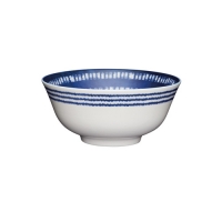 Partridges Kitchencraft KitchenCraft Blue and White Greek Style Ceramic Bowl
