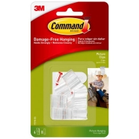 Partridges 3m 3M Picture Clips With Command Strips - 6 clips