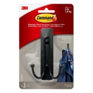3M General Purpose Wire Hook With Command Strips Lge Matte B £6.80