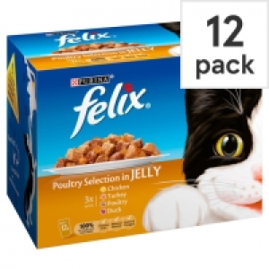 Felix Pouches Poultry Selection In Jelly 12 X 100G &pound;3.00