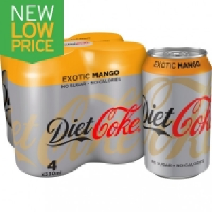 Diet Coke Exotic Mango 4x330ml