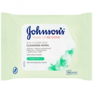 Johnsons Make Up Be Gone Clear Skin Wipes 25s