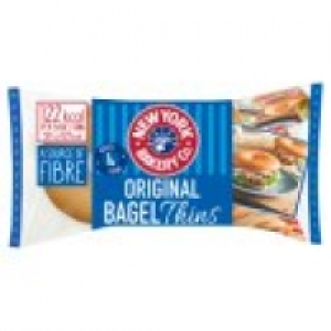 Asda New York Bakery Co 4 Pre-sliced Original Bagel Thins