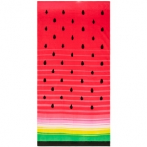 Printed Beach Towel 75 x 150cm - Ombre Melon