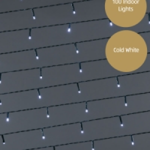 100 Bright White Battery Lights