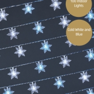 Aldi  100 LED Blue Snowflakes