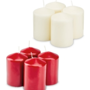 Pillar Candles Pack of 4