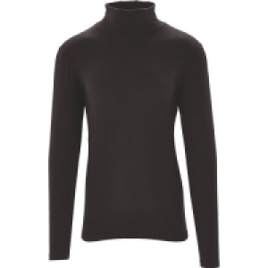 Crane Mens Black Roll Neck Top
