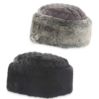 Aldi  Quilted Hat With Faux Fur