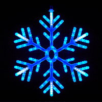 QDStores  LED Blue & White Outdoor Animated Snowflake Christmas Light 