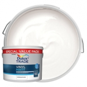 Dulux Trade Vinyl Matt Emulsion Paint - Pure Brilliant White £30.00
