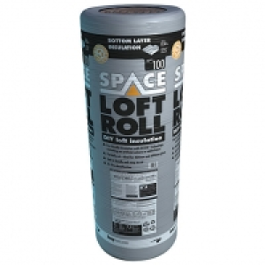 Knauf 100mm Space Bottom Layer Loft Roll Insulation - 8.3m2 £18.00