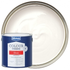 Wickes One Coat Gloss Pure Brilliant White 2.5L £22.00