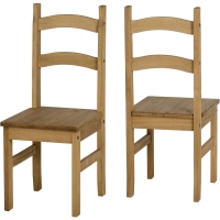 Wilko  Set of 2 Budget Mexican Dining Chairs