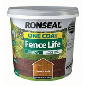 Ronseal One Coat Fence Life Matt Shed & Fence Treatment - Ha £10.00